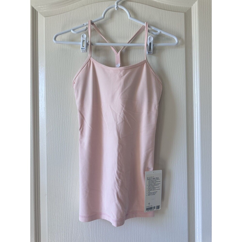 NWT Lululemon Power Y Tank Nulu Ballet Slipper Size 4